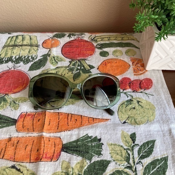 Etro green embellished sunglasses